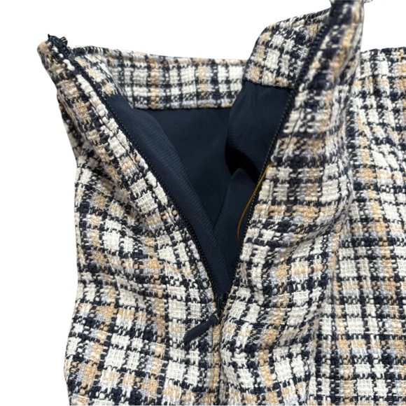 ABERCROMBIE & FITCH | Women’s Navy Blue Plaid Tweed Skort size Medium NEW Preppy - Picture 8 of 10
